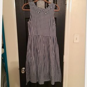 Blue Gingham Dorothy Dress w/ Peter Pan Collar